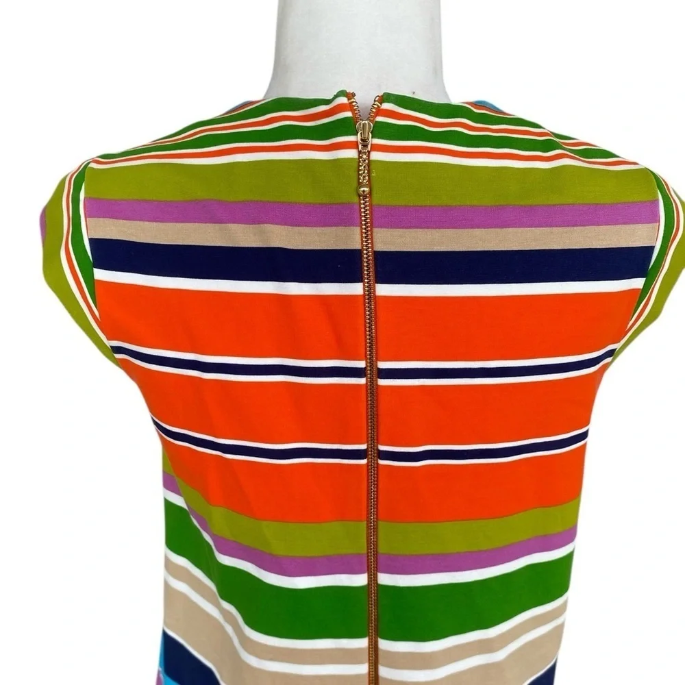 Kate Spade Womens Striped Fitted Sheath Dress